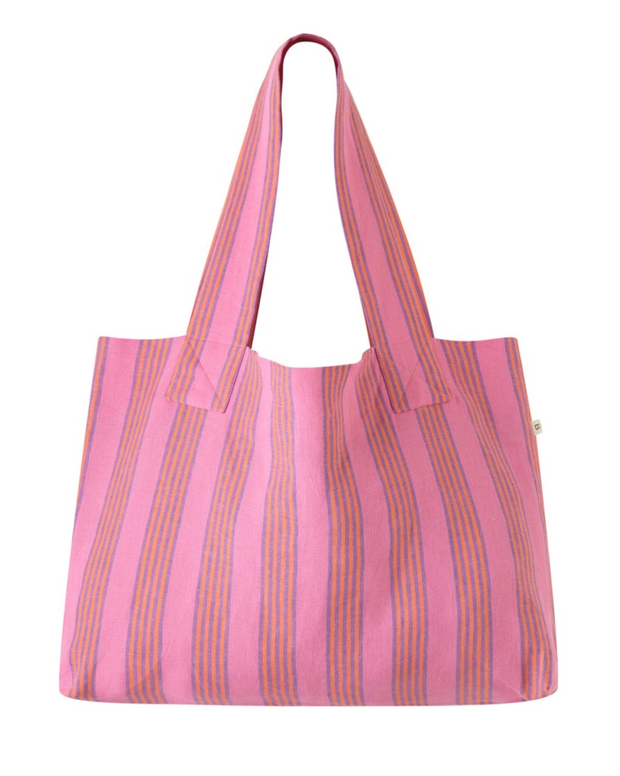 Nightwear & Accessories Beyond Nine | Billie Bag Pink Stripe