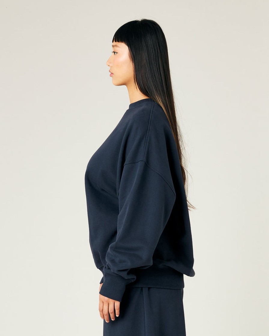 Tops & Bottoms Beyond Nine | Riley Organic Cotton Jumper Navy