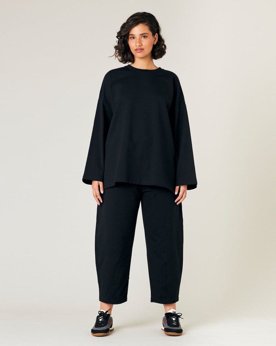 Tops & Bottoms Beyond Nine | Huxley Trousers Black