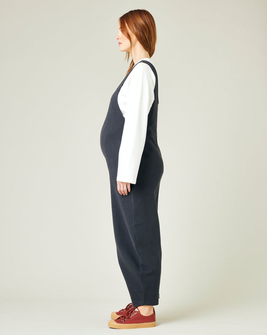 Jumpsuits & Dresses Beyond Nine | Clover Organic Cotton Jersey Jumpsuit Slate