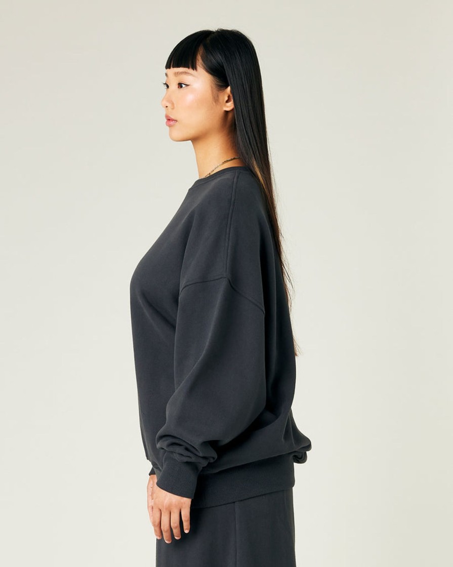 Tops & Bottoms Beyond Nine | Riley Organic Cotton Jumper Slate