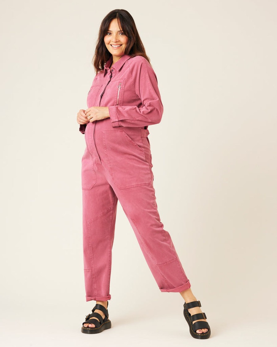 Jumpsuits & Dresses Beyond Nine | Hallie Cotton Coverall Autumn Rose