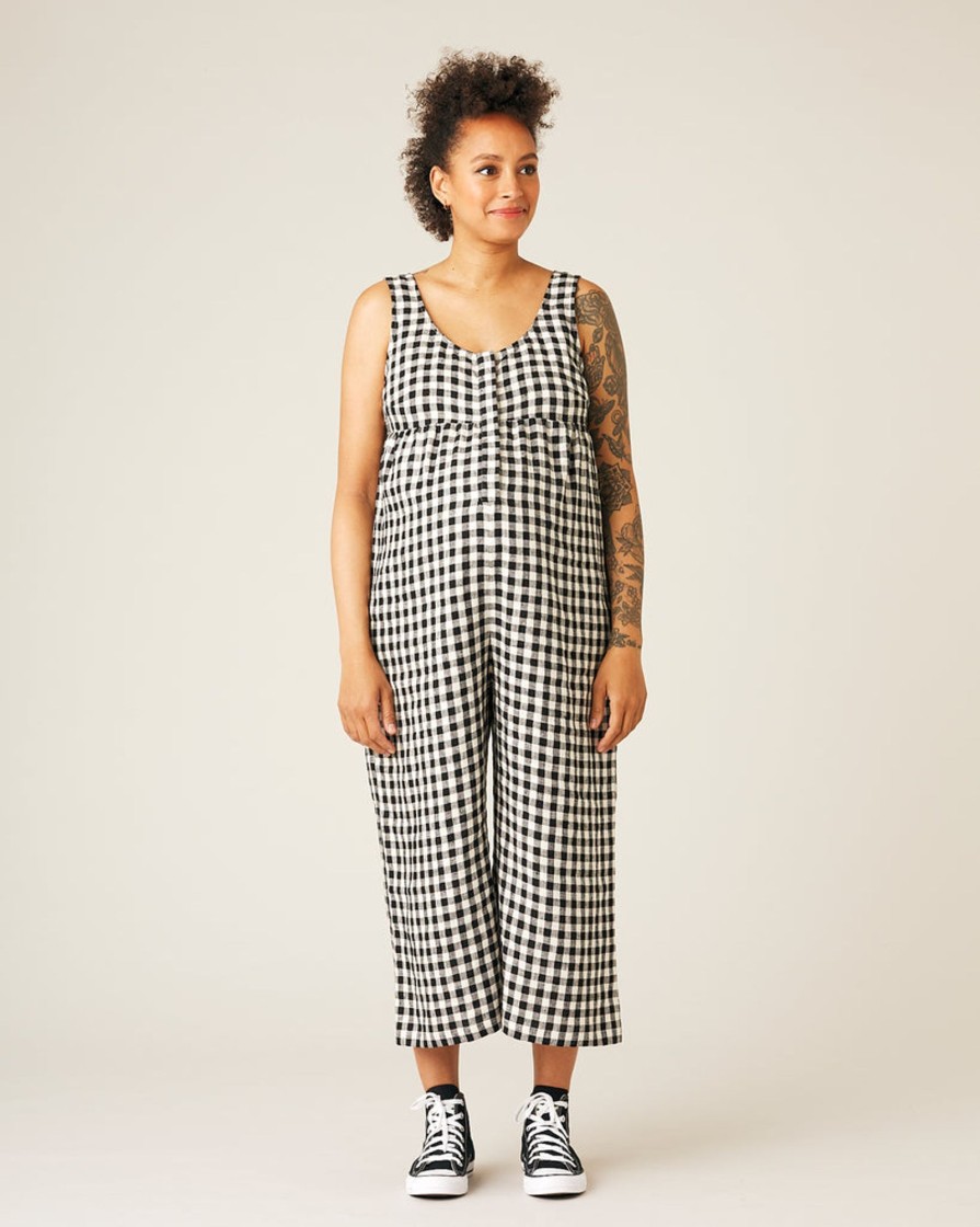 Jumpsuits & Dresses Beyond Nine | Savannah Jumpsuit Black And White Gingham