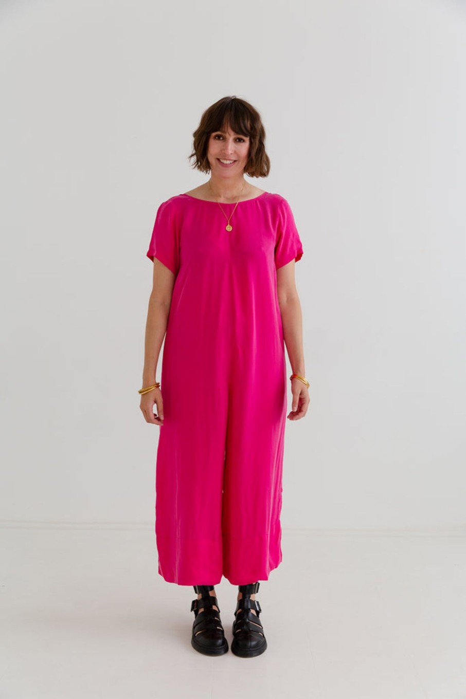 Jumpsuits & Dresses Beyond Nine | Celine Jumpsuit Hot Pink