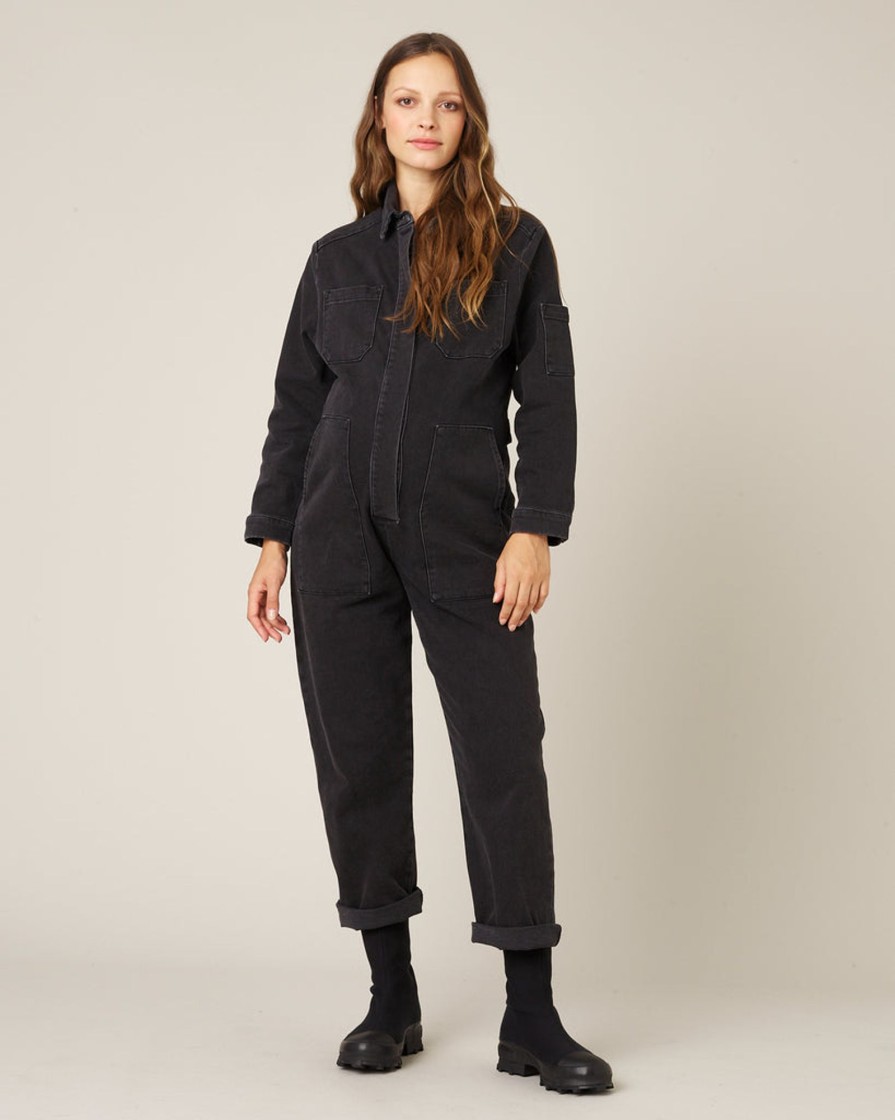 Jumpsuits & Dresses Beyond Nine | Denim Coverall Black