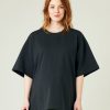 Tops & Bottoms Beyond Nine | Jude Cotton Jersey Short Drop Sleeve Top Slate