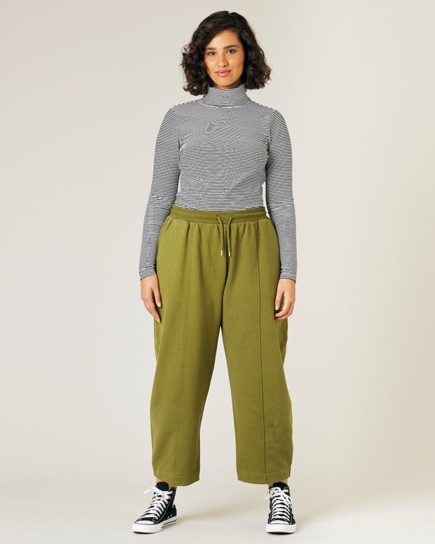 Tops & Bottoms Beyond Nine | Jenny Fleece Jersey Trousers Avocado