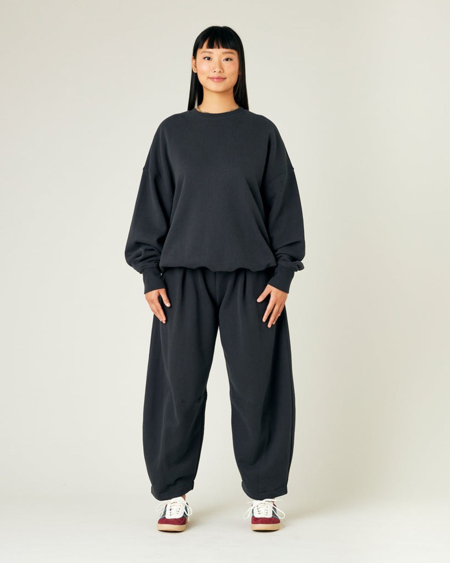 Tops & Bottoms Beyond Nine | Daisy Organic Cotton Jersey Trousers Slate