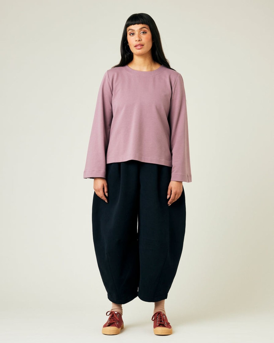 Tops & Bottoms Beyond Nine | Daisy Organic Cotton Jersey Trousers Black