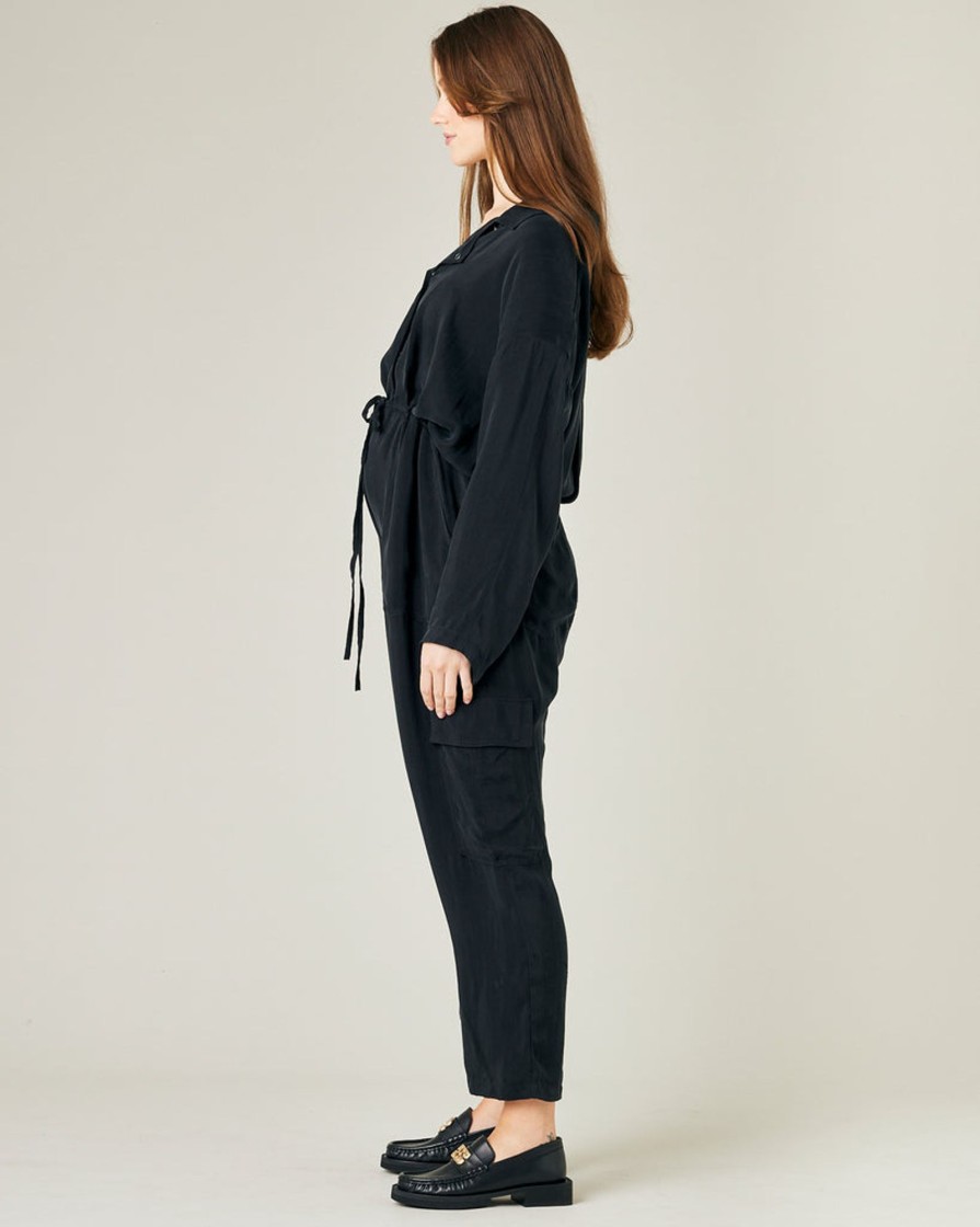 Jumpsuits & Dresses Beyond Nine | Mila Black Cupro Coverall