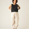 Tops & Bottoms Beyond Nine | Yoli Linen Trousers Natural Gingham