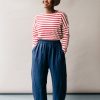 Tops & Bottoms Beyond Nine | Mabel Linen Trousers Navy