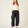 Tops & Bottoms Beyond Nine | Mabel Linen Trousers Black