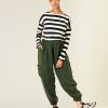 Tops & Bottoms Beyond Nine | Yoli Cupro Trousers Dark Green