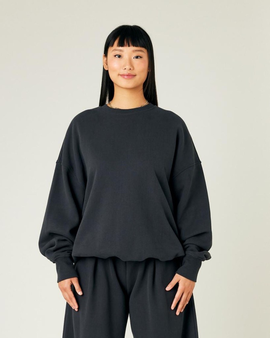 Tops & Bottoms Beyond Nine | Riley Organic Cotton Jumper Slate