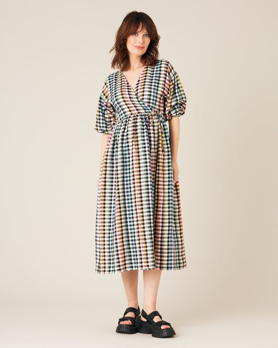 Jumpsuits & Dresses Beyond Nine | Winnie Dress Rainbow Gingham