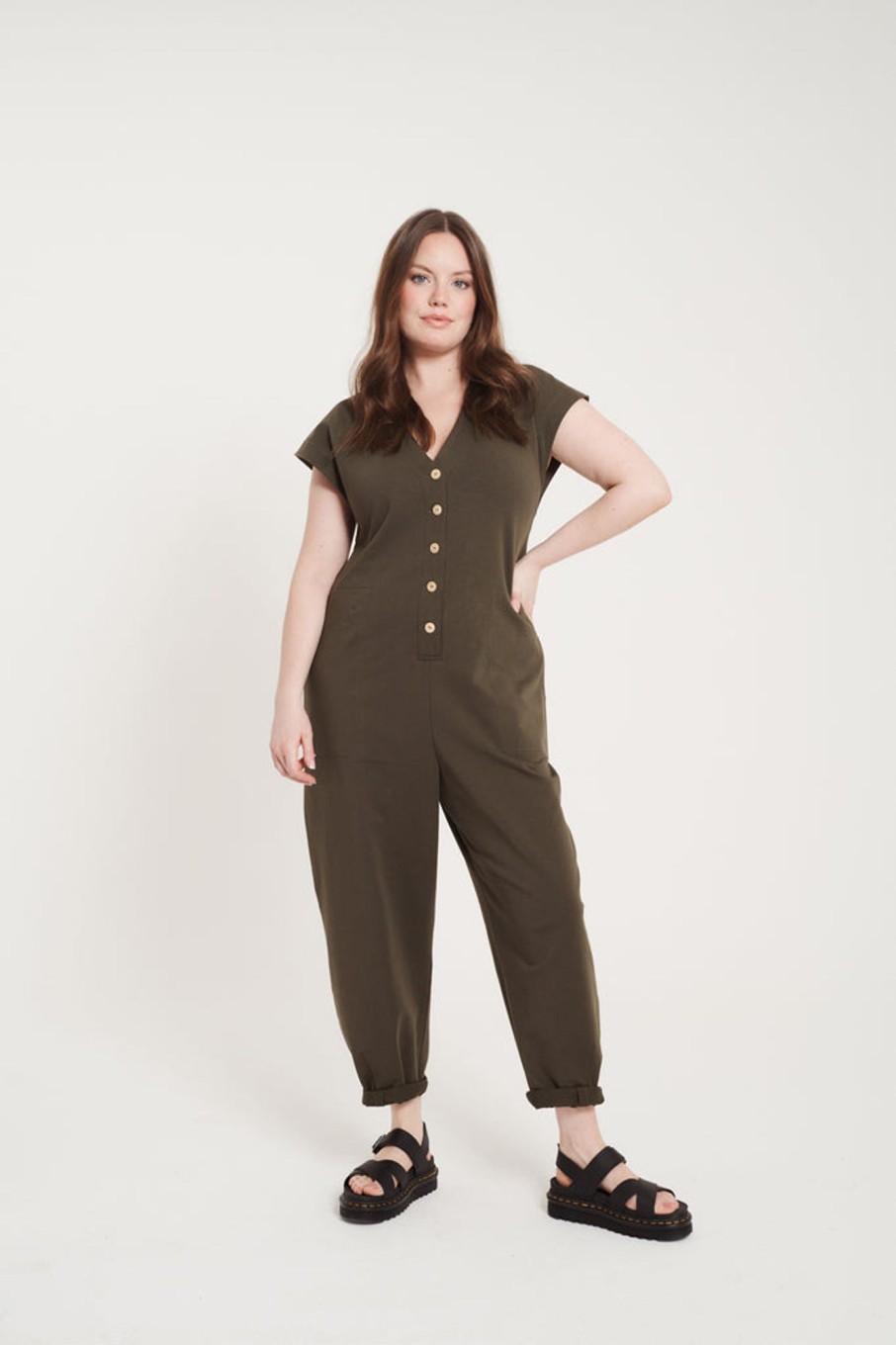 Jumpsuits & Dresses Beyond Nine | Frankie Jumpsuit Olive