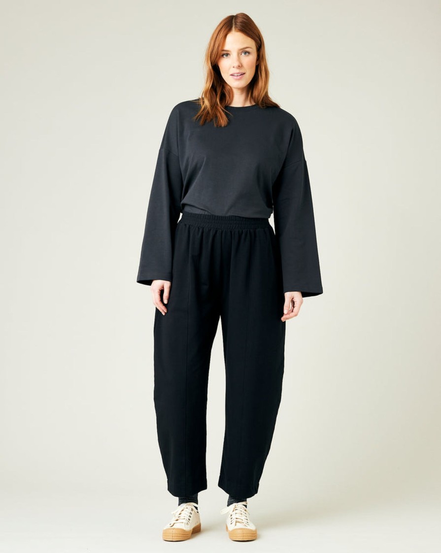 Tops & Bottoms Beyond Nine | Mabel Jersey Trousers Black