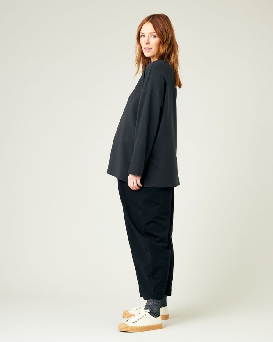 Tops & Bottoms Beyond Nine | Mabel Jersey Trousers Black