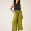 Tops & Bottoms Beyond Nine | Orla Wide Leg Linen Trousers Pea Pod