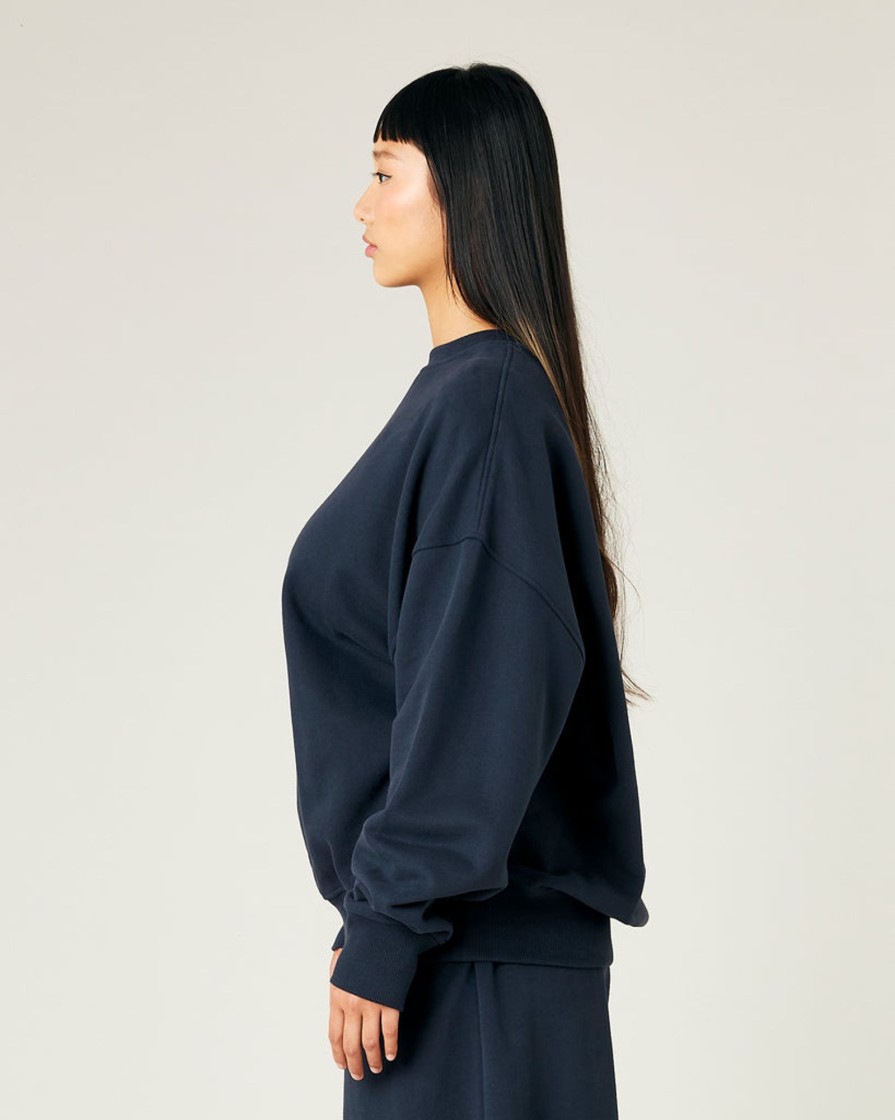 Tops & Bottoms Beyond Nine | Riley Organic Cotton Jumper Navy