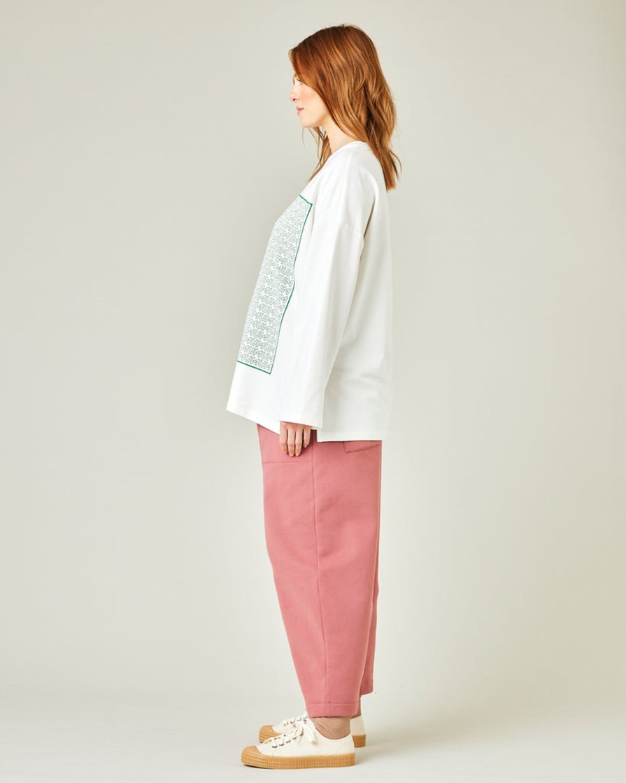 Tops & Bottoms Beyond Nine | Huxley Fleece Jersey Trousers Dusty Pink