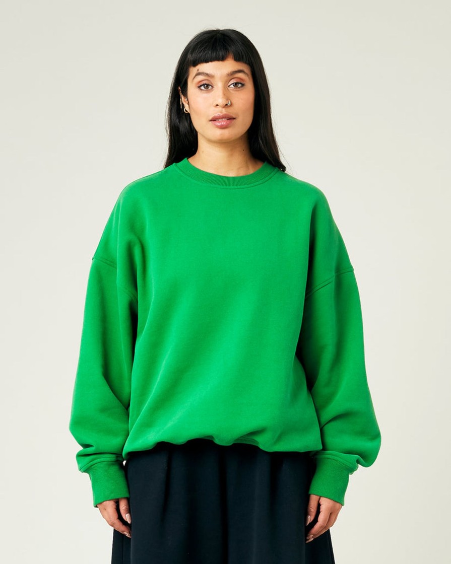 Tops & Bottoms Beyond Nine | Riley Organic Cotton Jumper Juniper Green