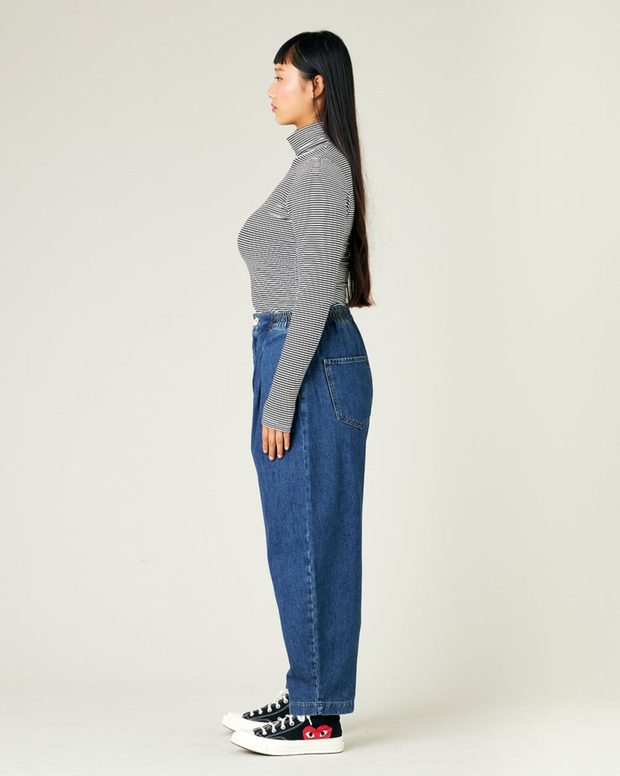 Tops & Bottoms Beyond Nine | Rowan Mid Blue Wash Denim Jeans Mid Wash