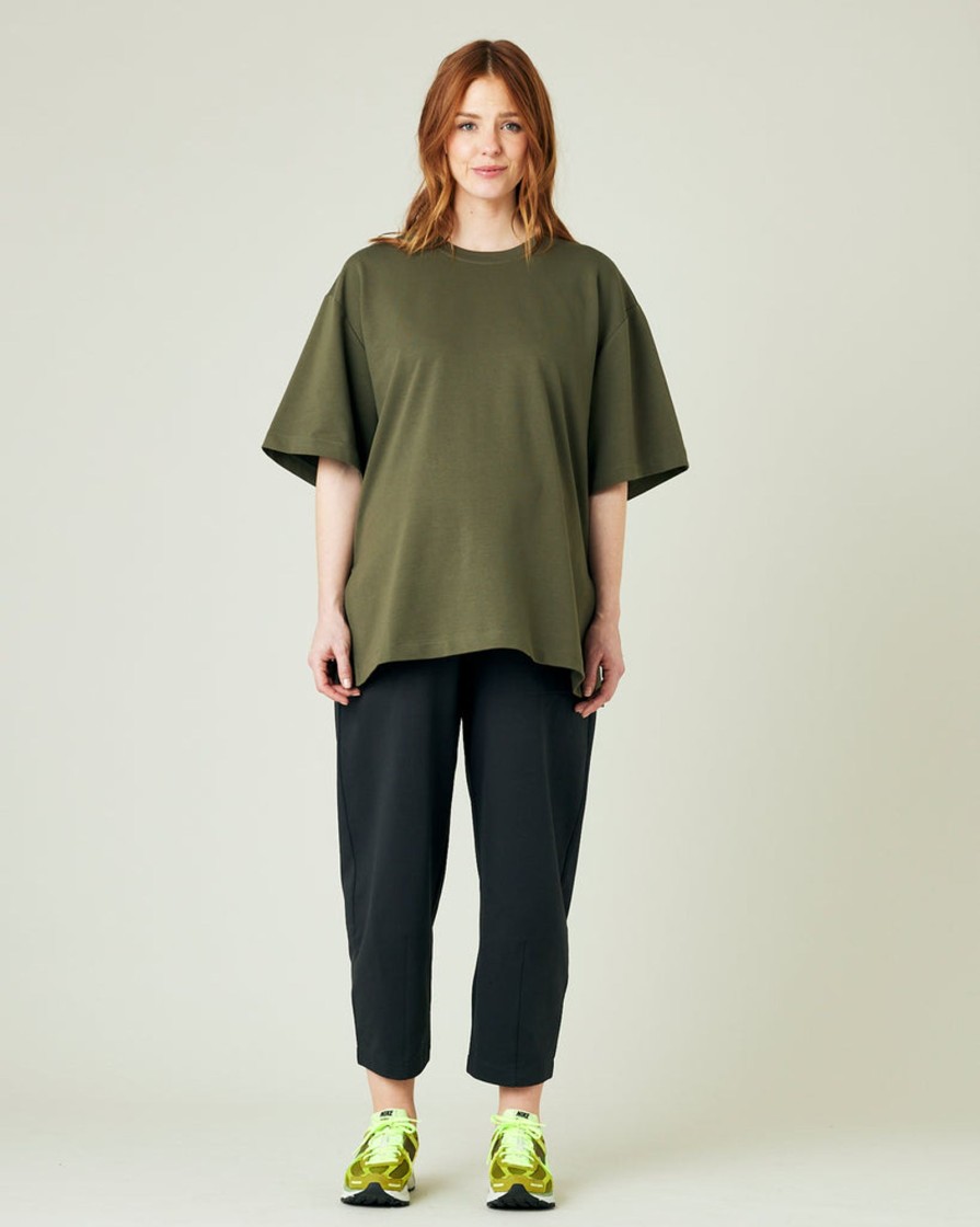 Tops & Bottoms Beyond Nine | Huxley Cotton Jersey Trousers Slate