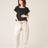 Tops & Bottoms Beyond Nine | Indie Linen Top Black