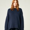 Tops & Bottoms Beyond Nine | Avery Knitted Cotton Jumper Navy