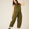 Tops & Bottoms Beyond Nine | Esme Linen Top - Green Gingham Green & Black Gingham