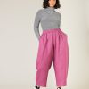 Tops & Bottoms Beyond Nine | Mabel Linen Trousers Dahlia Pink