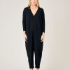 Jumpsuits & Dresses Beyond Nine | Milly Cotton Jersey Jumpsuit With Pockets Black