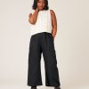 Tops & Bottoms Beyond Nine | Orla Wide Leg Linen Trousers Black