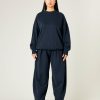 Tops & Bottoms Beyond Nine | Daisy Organic Cotton Jersey Trousers Navy