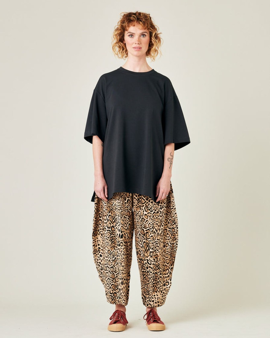 Tops & Bottoms Beyond Nine | Mabel Cupro Trousers Leopard Print