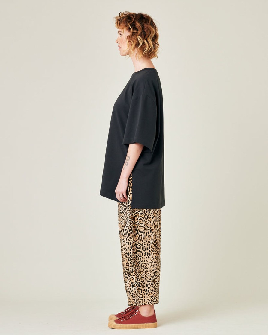 Tops & Bottoms Beyond Nine | Mabel Cupro Trousers Leopard Print