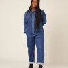 Jumpsuits & Dresses Beyond Nine | Denim Coverall Mid Blue