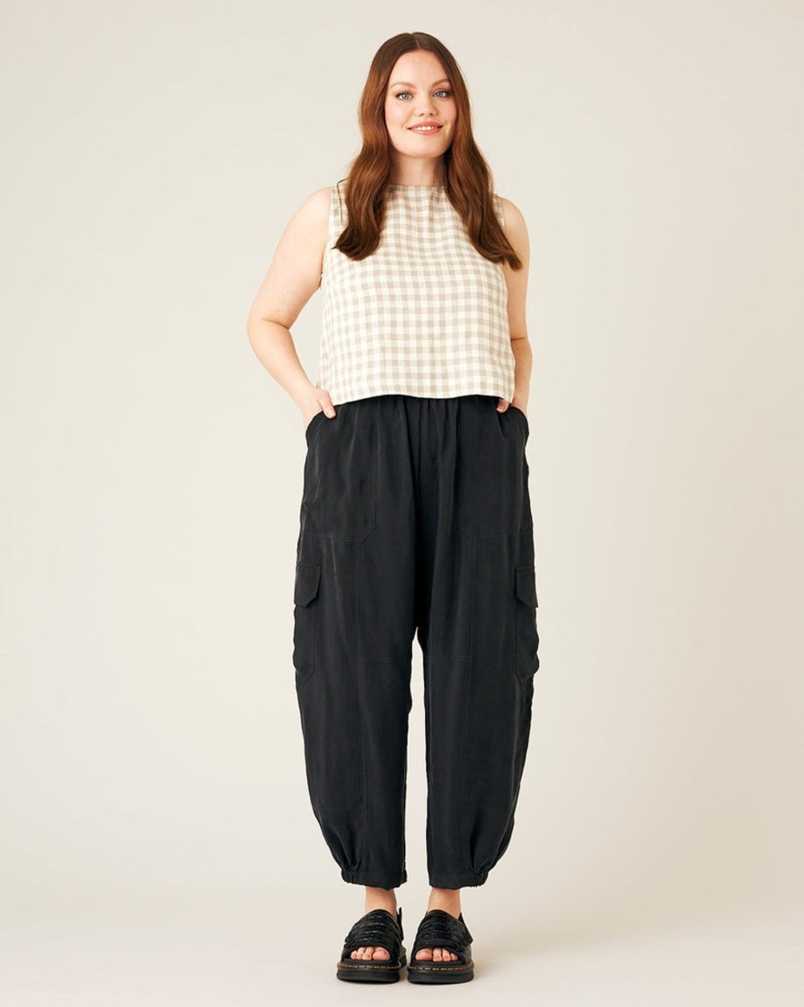 Tops & Bottoms Beyond Nine | Sylvie Cupro Trouser Black