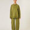 Tops & Bottoms Beyond Nine | Hugh Fleece Jersey Jumper 2.0 Avocado