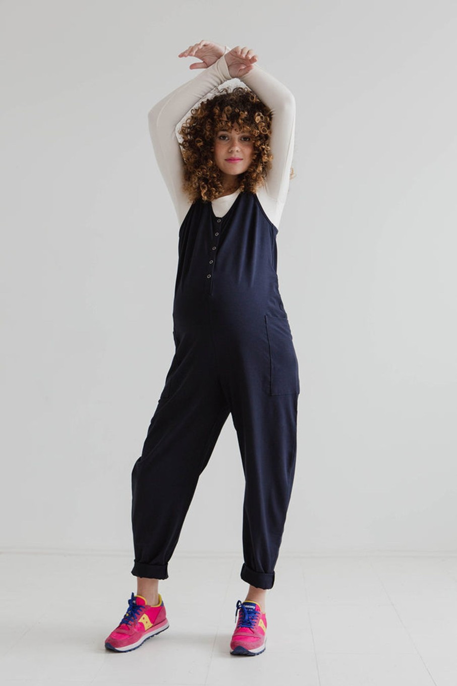 Jumpsuits & Dresses Beyond Nine | Poppy Jumpsuit - Midnight Navy