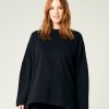 Tops & Bottoms Beyond Nine | Taylor Black Cotton Jersey Top