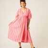 Jumpsuits & Dresses Beyond Nine | Winnie Dress Pink And Red Stripe