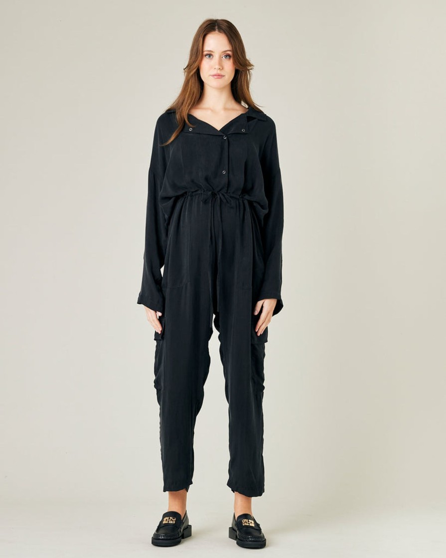 Jumpsuits & Dresses Beyond Nine | Mila Black Cupro Coverall