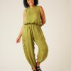 Tops & Bottoms Beyond Nine | Yoli Cupro Trousers Olive Oil